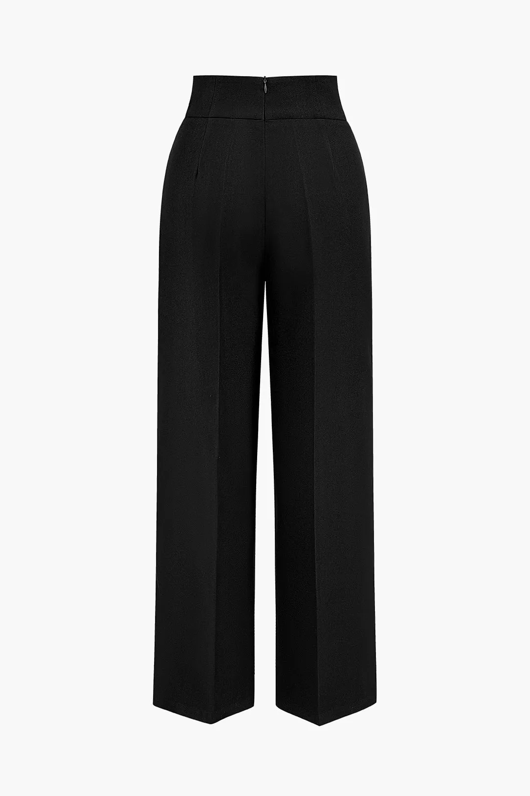 Flavia - Timeless High-Waisted Style Woman's Wide Leg Trousers