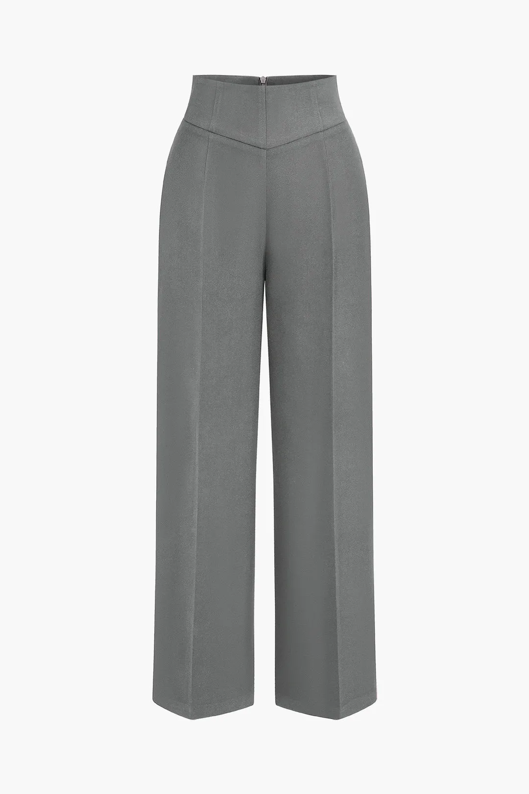 Flavia - Timeless High-Waisted Style Woman's Wide Leg Trousers