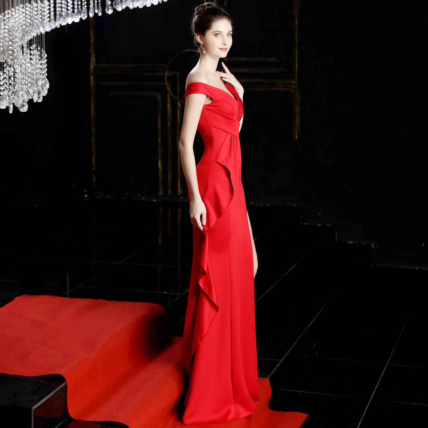 Formal Evening Dresses For Women Party Mermaid Offshoulder Long Maxi Dresses