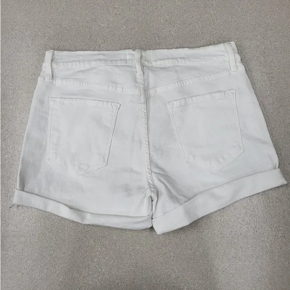 FRAME DENIM LE CUT OFF SHORTS,IN BLANC