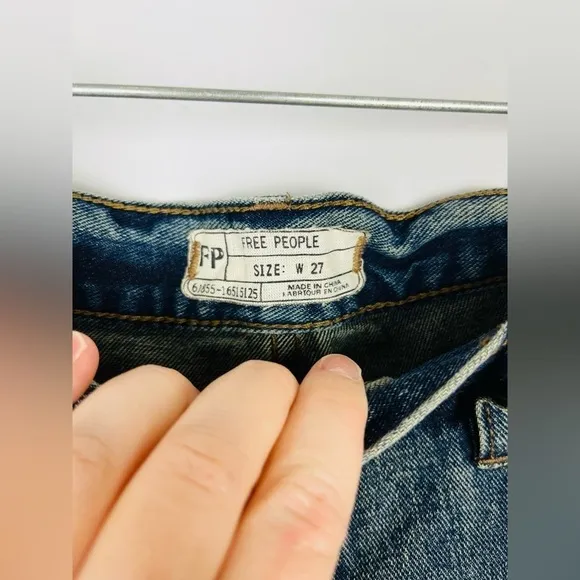 Free People Exposed Button Fly Cut Off Denim Shorts