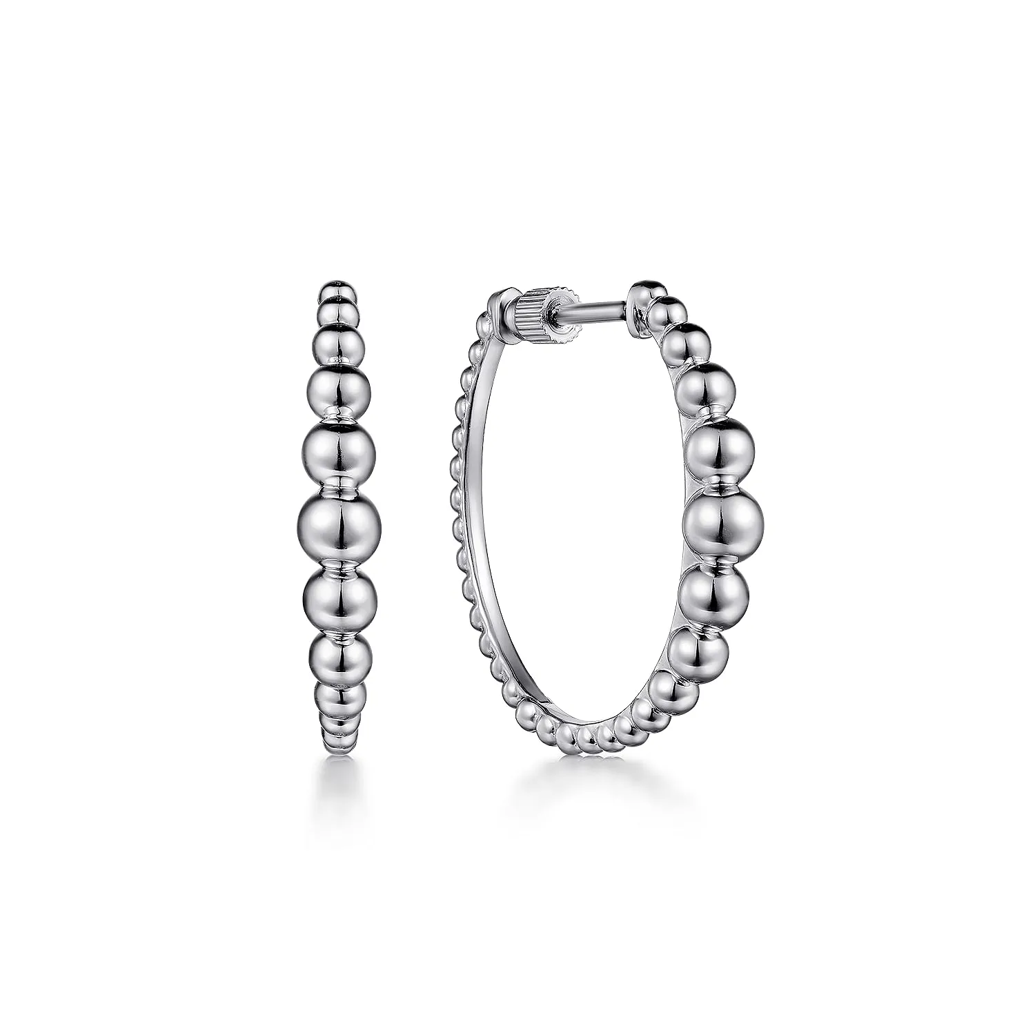 Gabriel & Co. Sterling Silver Classic Hoop Earrings