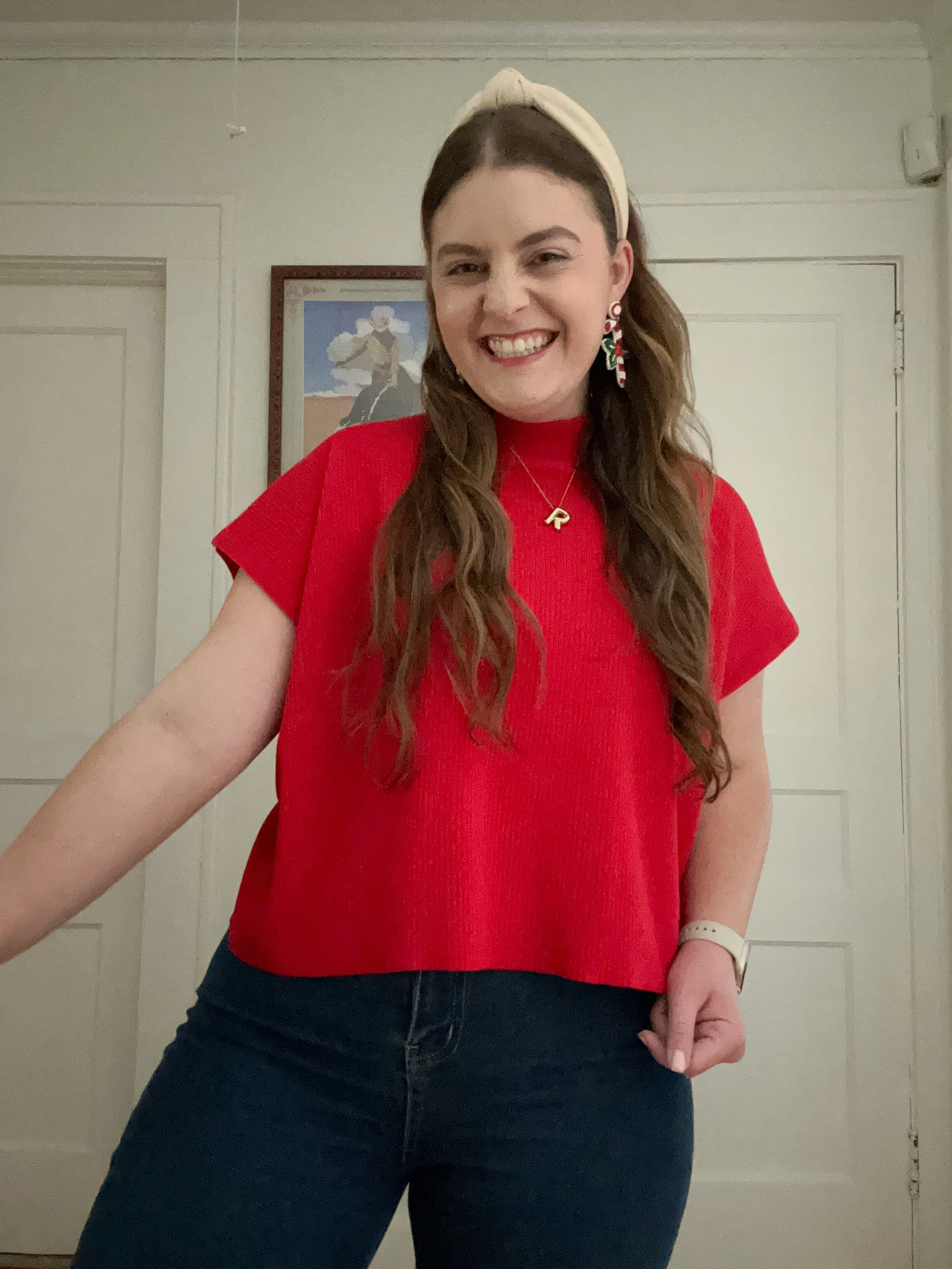 Generous Short Sleeve Blouse