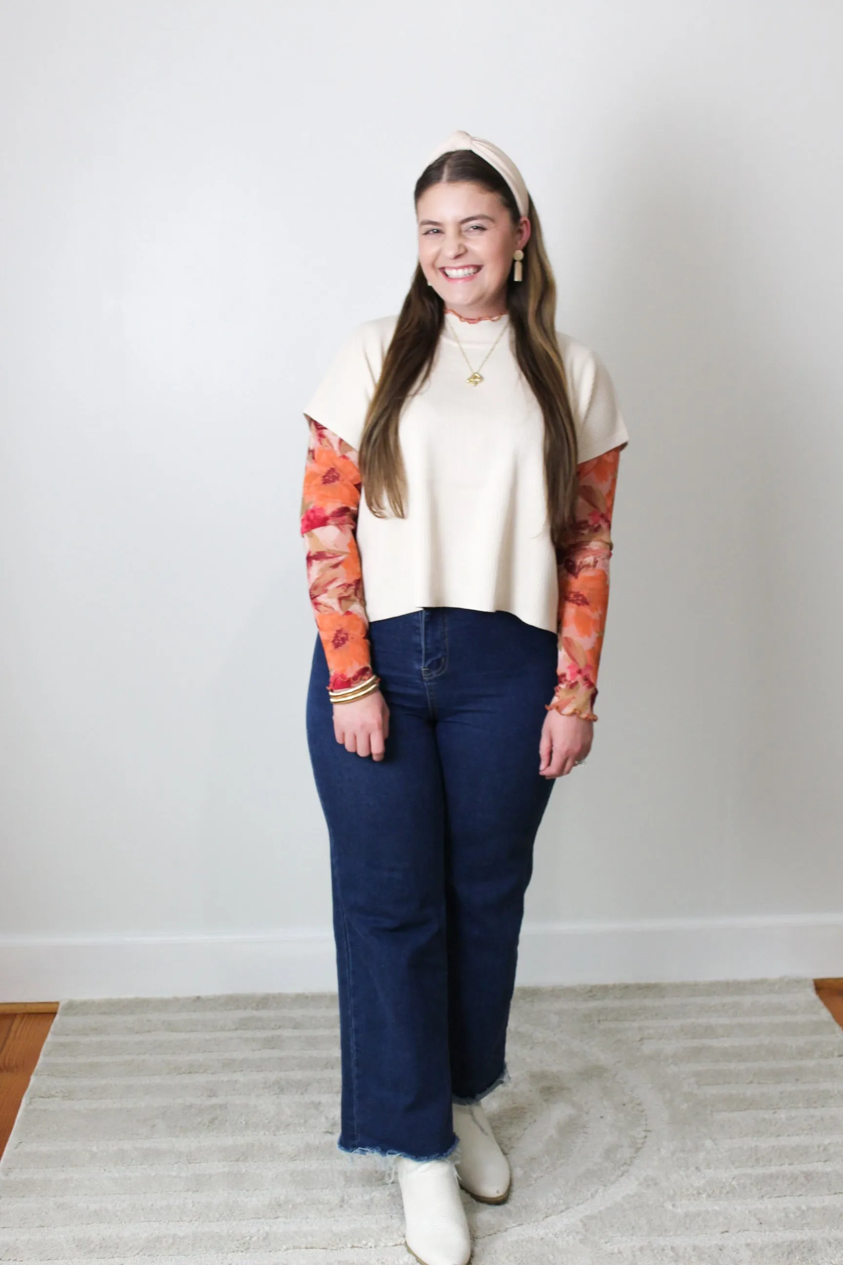 Generous Short Sleeve Blouse