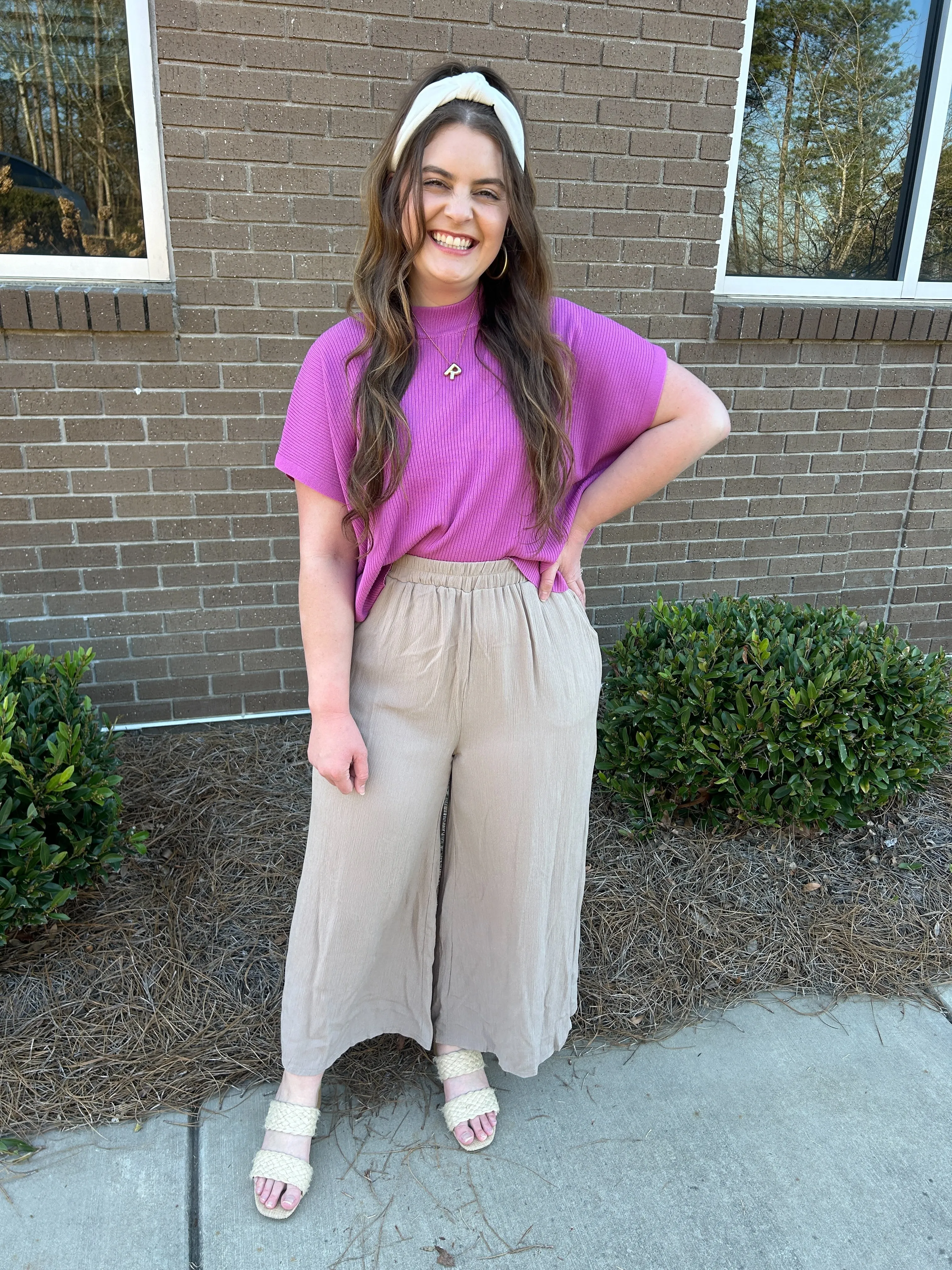 Generous Short Sleeve Blouse