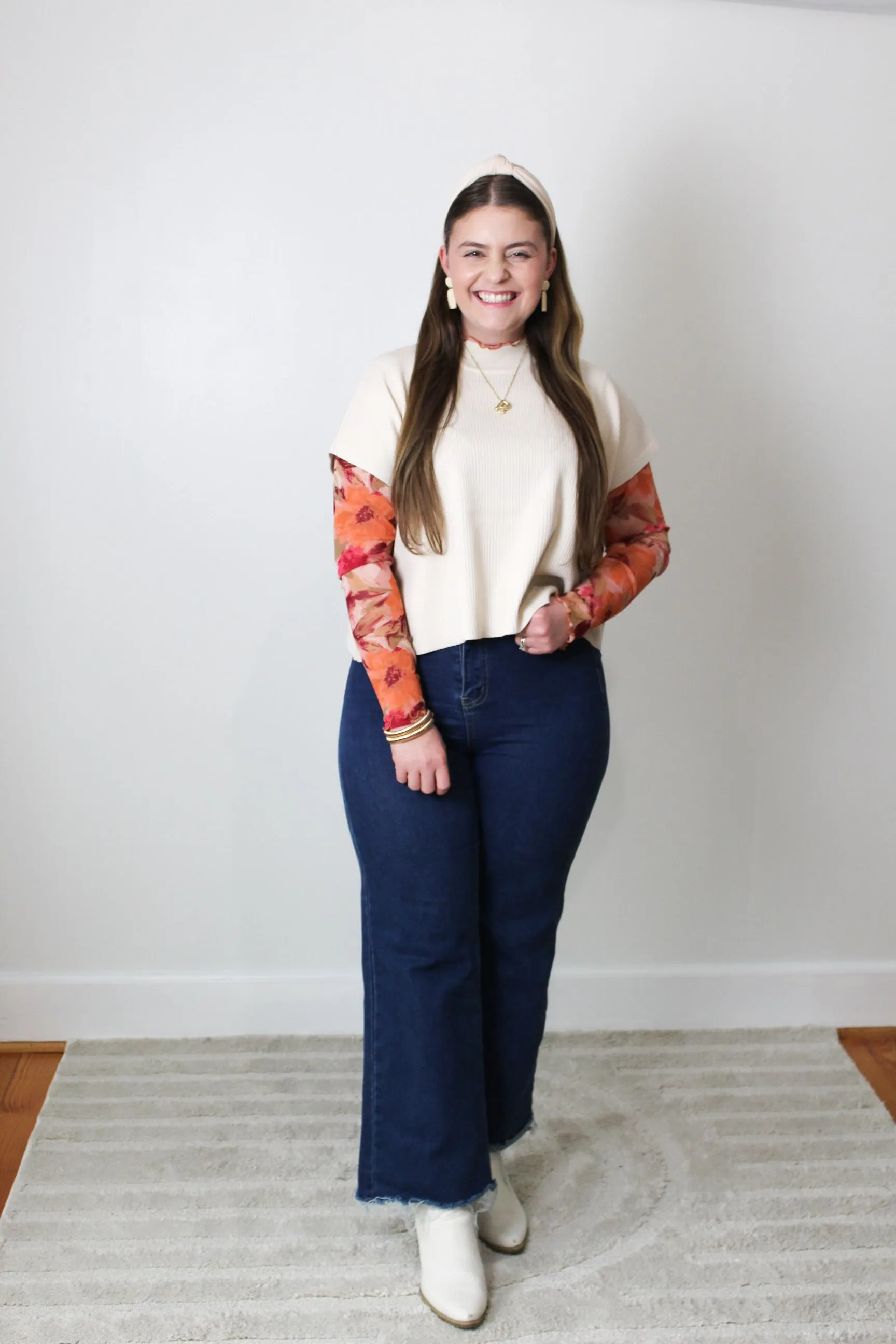 Generous Short Sleeve Blouse