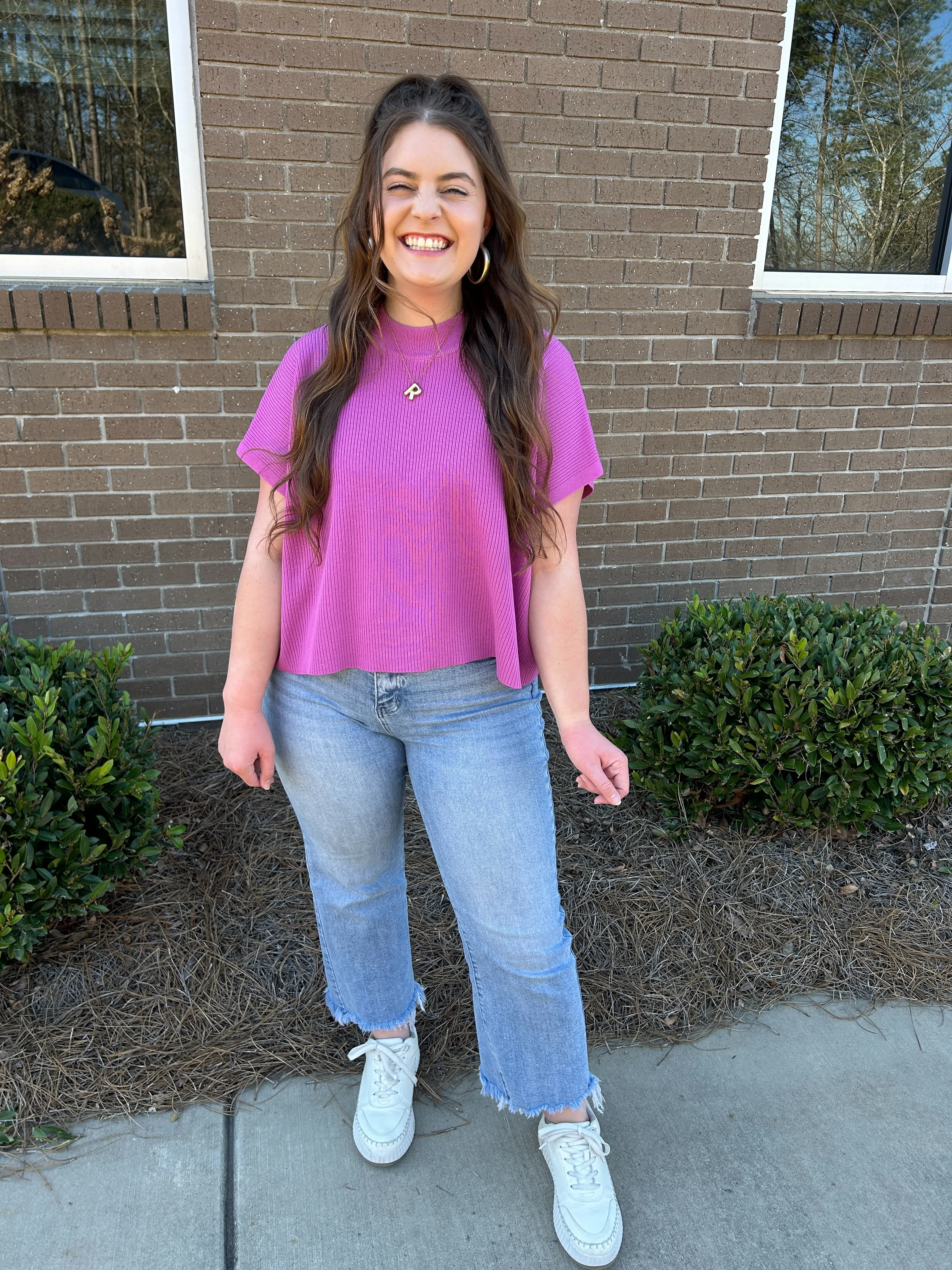 Generous Short Sleeve Blouse