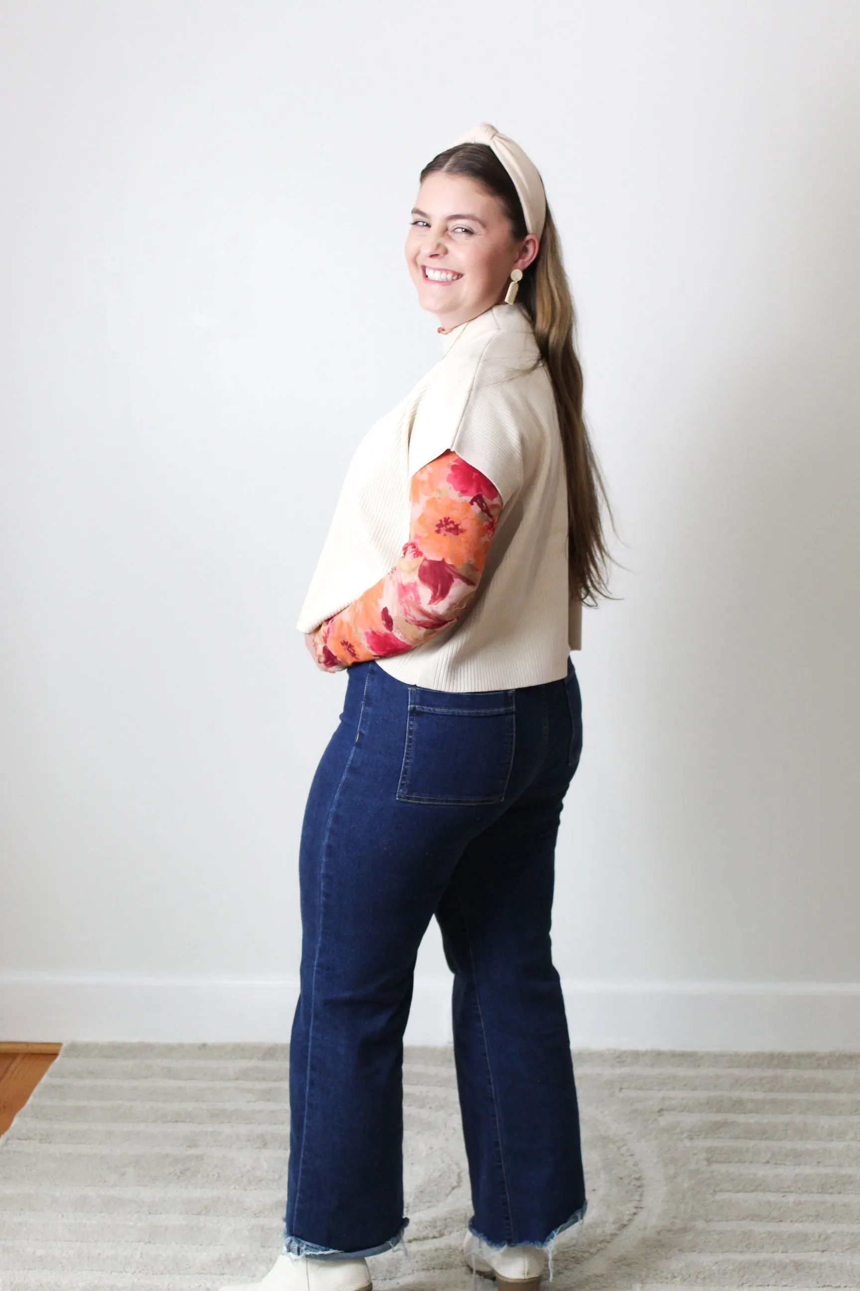Generous Short Sleeve Blouse