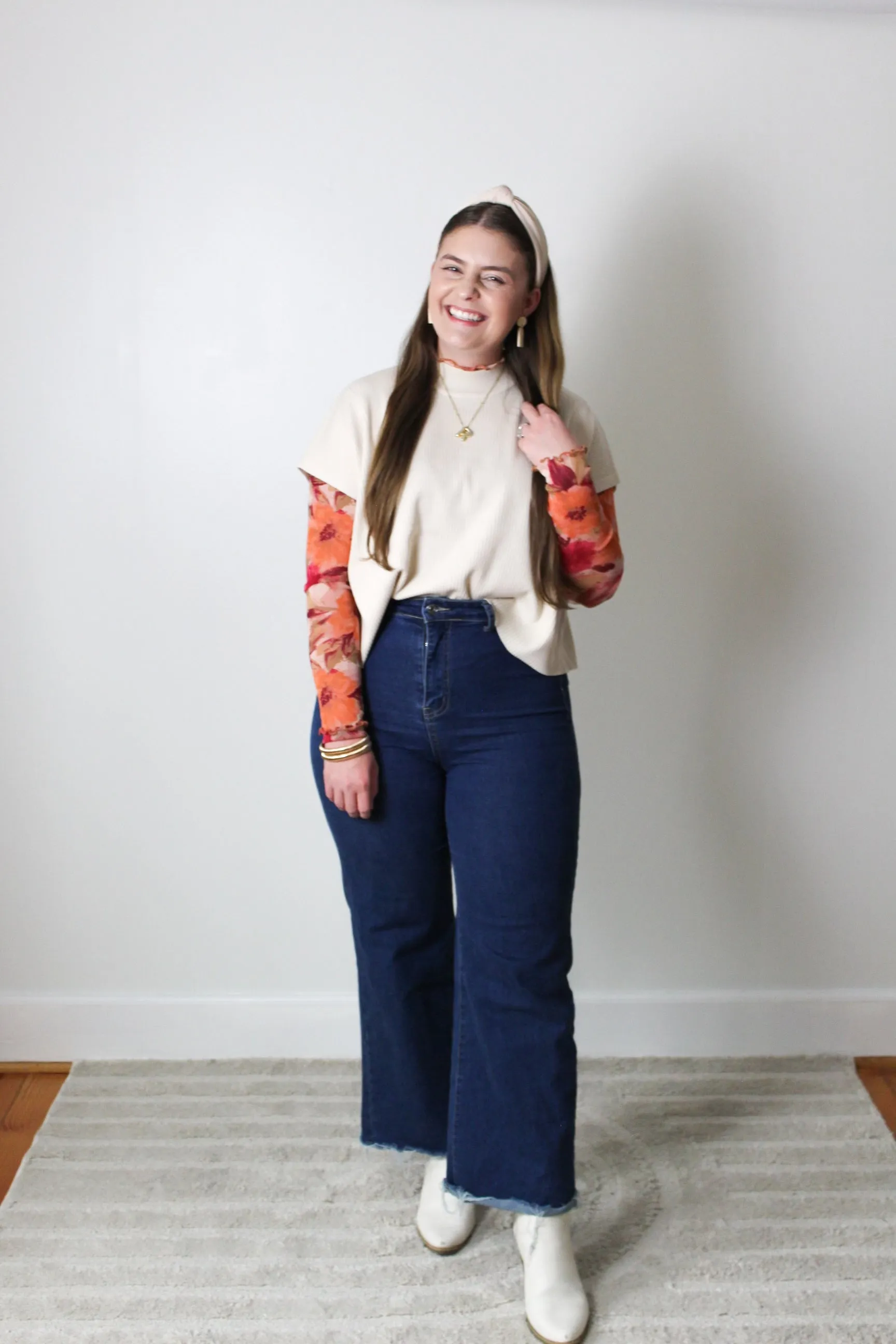 Generous Short Sleeve Blouse