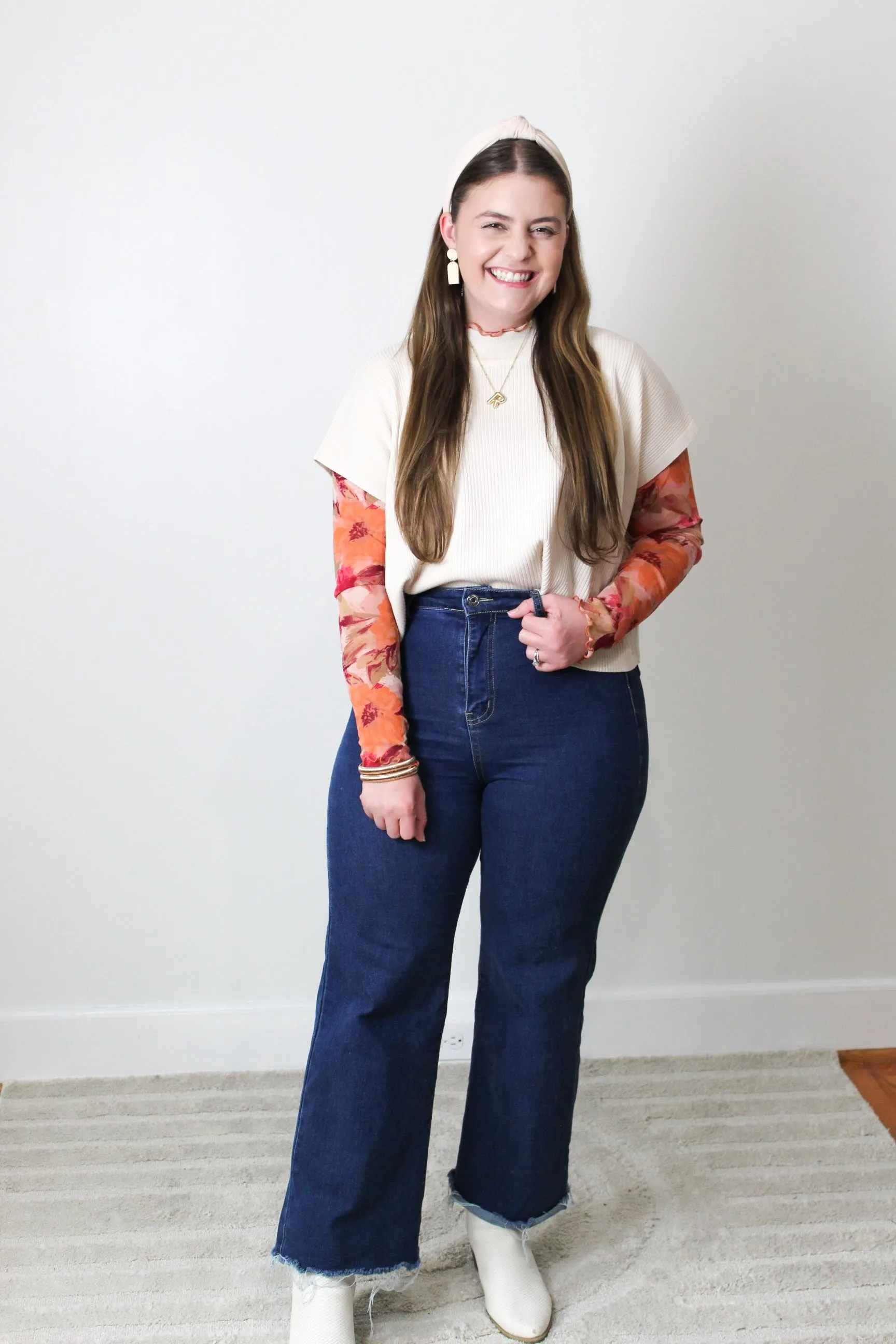 Generous Short Sleeve Blouse