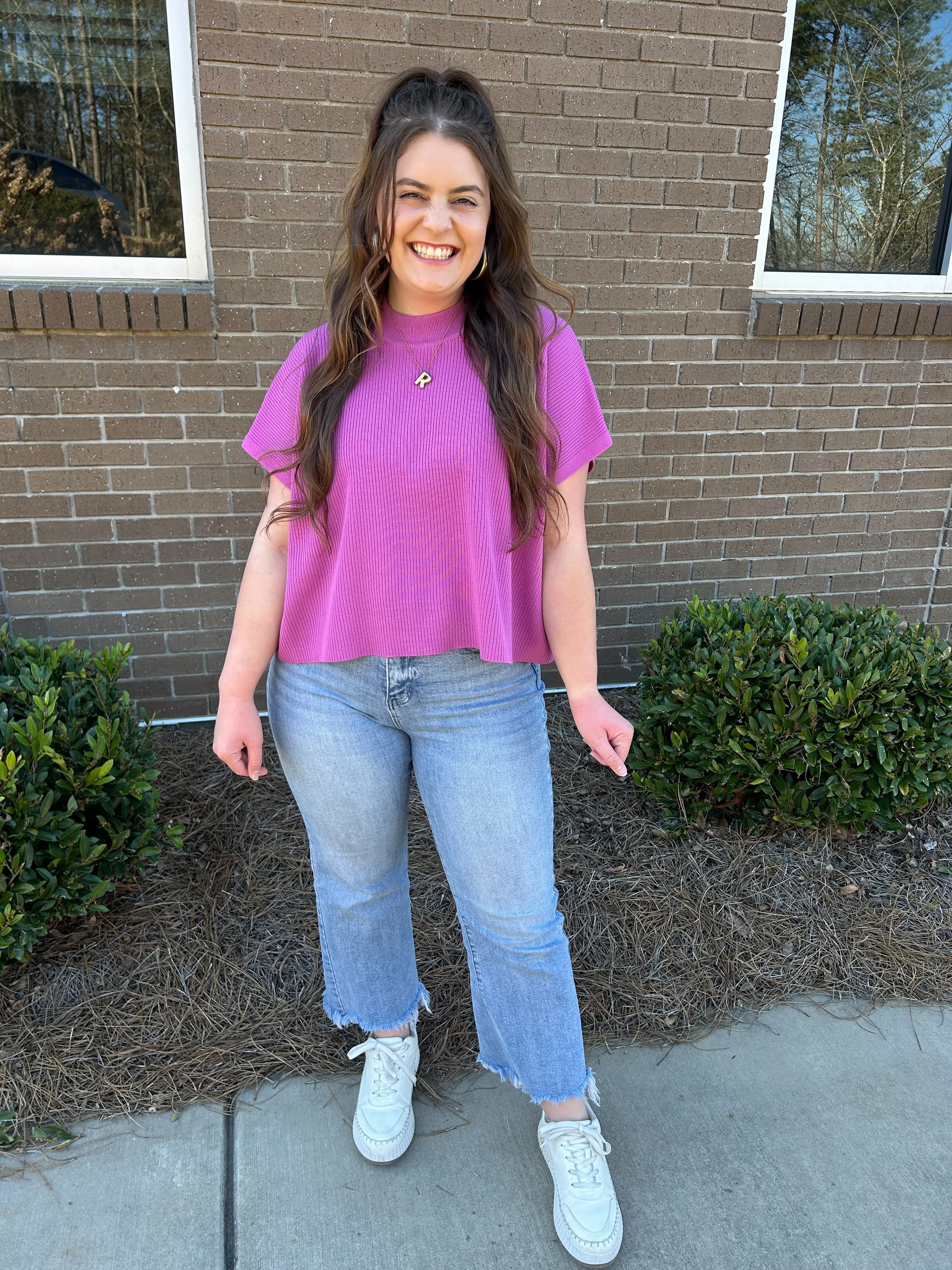 Generous Short Sleeve Blouse