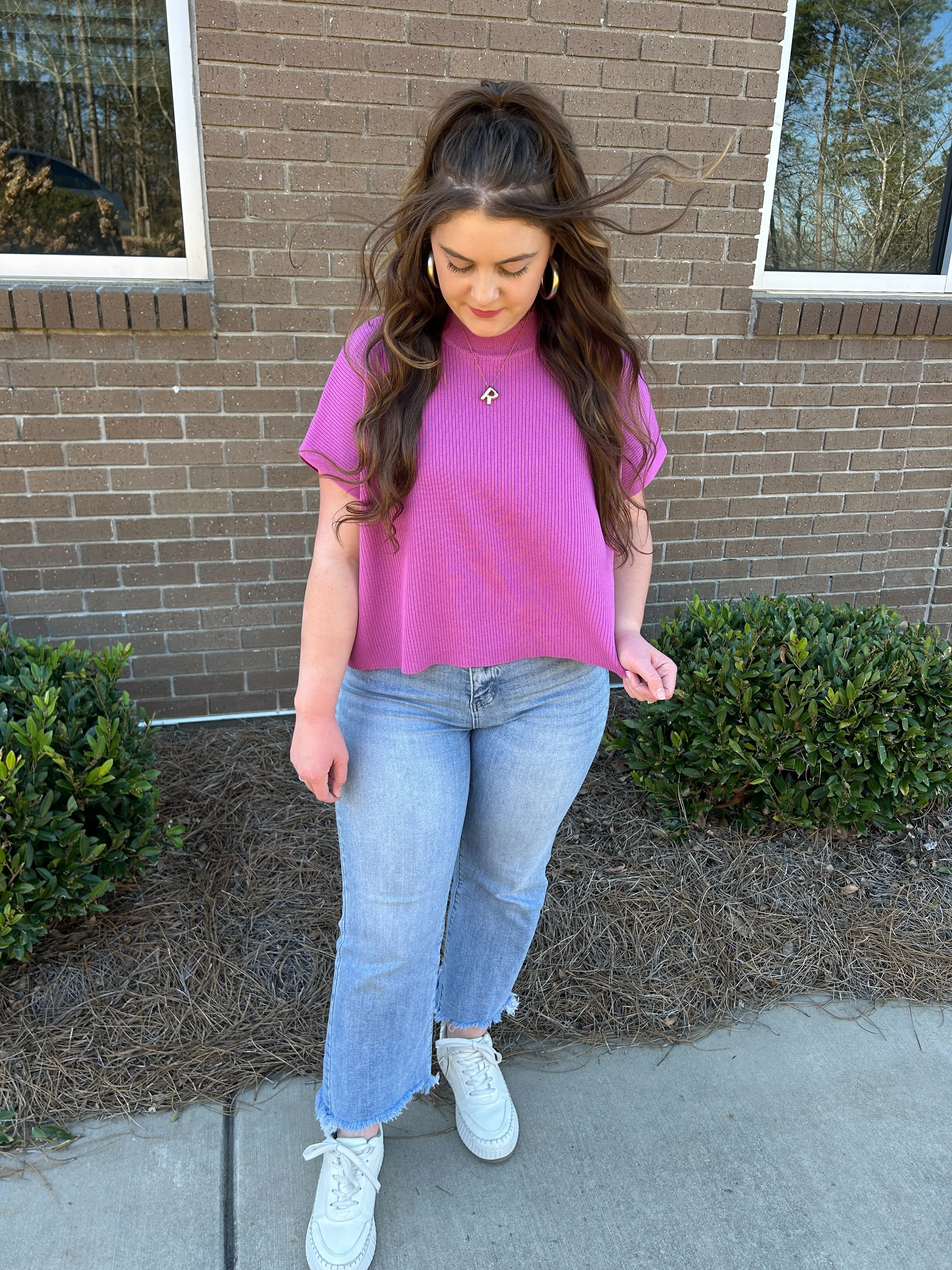 Generous Short Sleeve Blouse