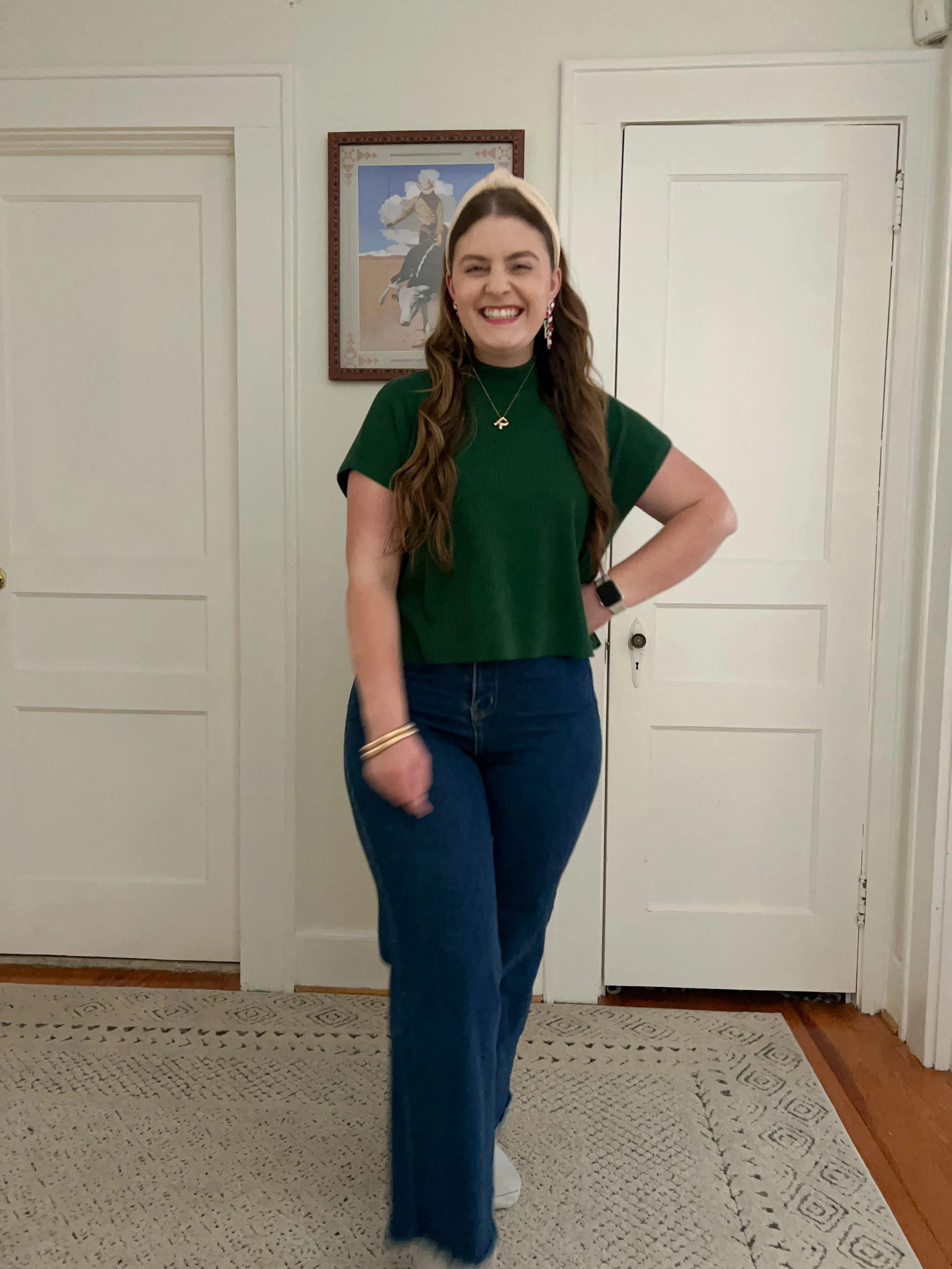 Generous Short Sleeve Blouse