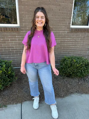 Generous Short Sleeve Blouse