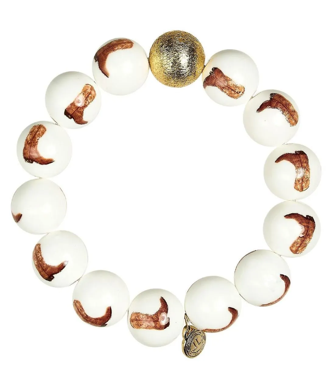 Georgia Cowboy Boot - Brown Boot & 2 Gold 14mm - Bracelet Bundle - Brooke Wright x Lisi Lerch Collection