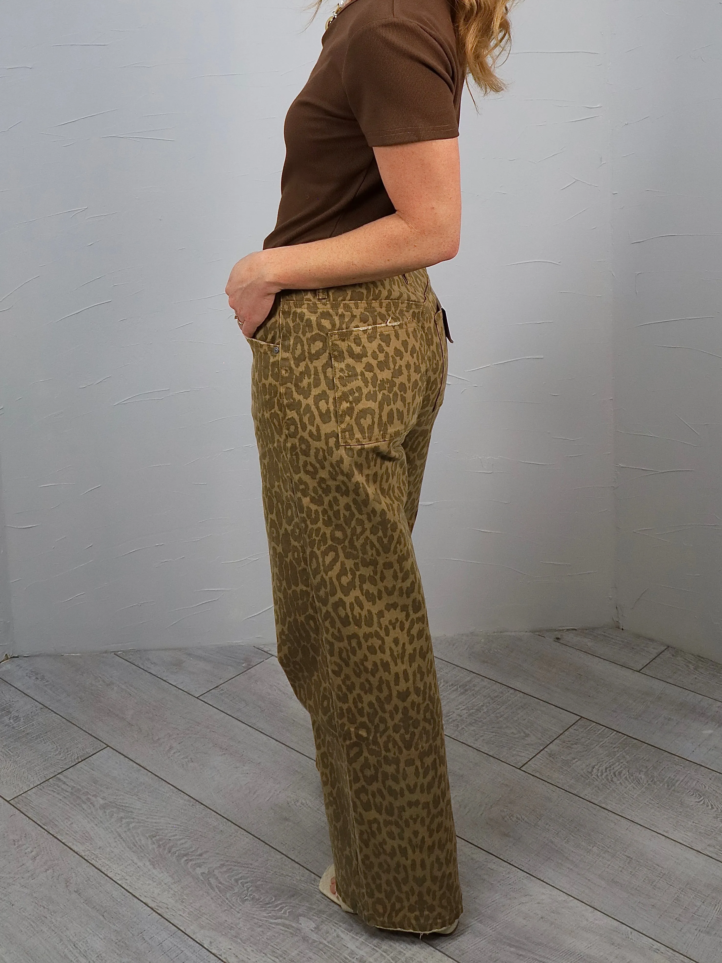 Get With It Leopard Jean