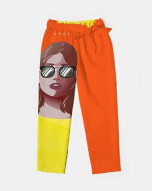 G.M.O.B. Women's Sunflower Belted Tapered Pants