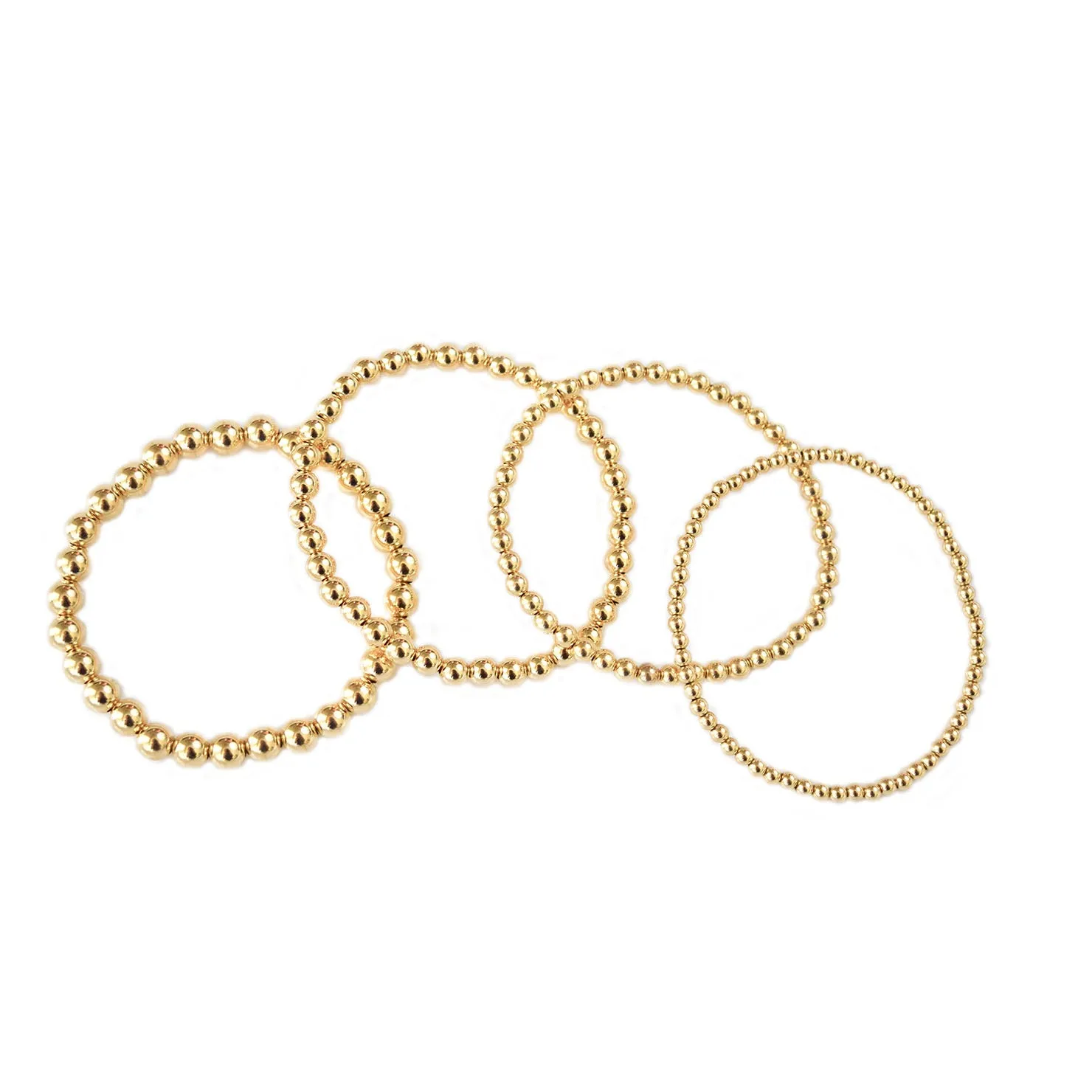 gold beaded bracelets