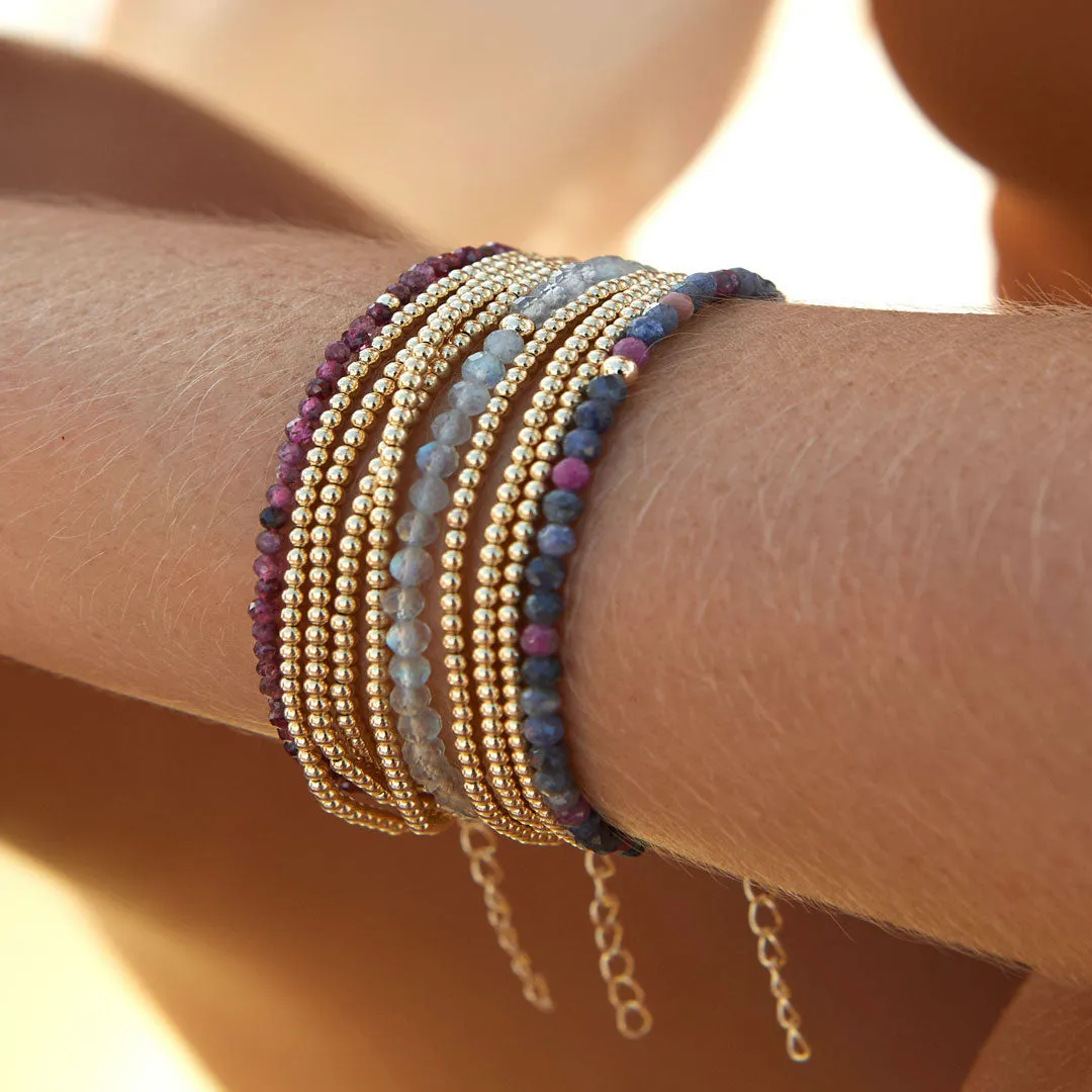 Gold Filled x 925 Beaded Bracelet