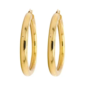 Gold Hoop Earrings Yellow Gold, 4 Grams