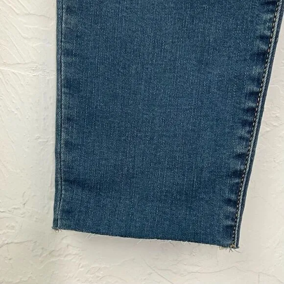 Good American Good Waist Raw Hem Ankle Skinny Jeans 00 24