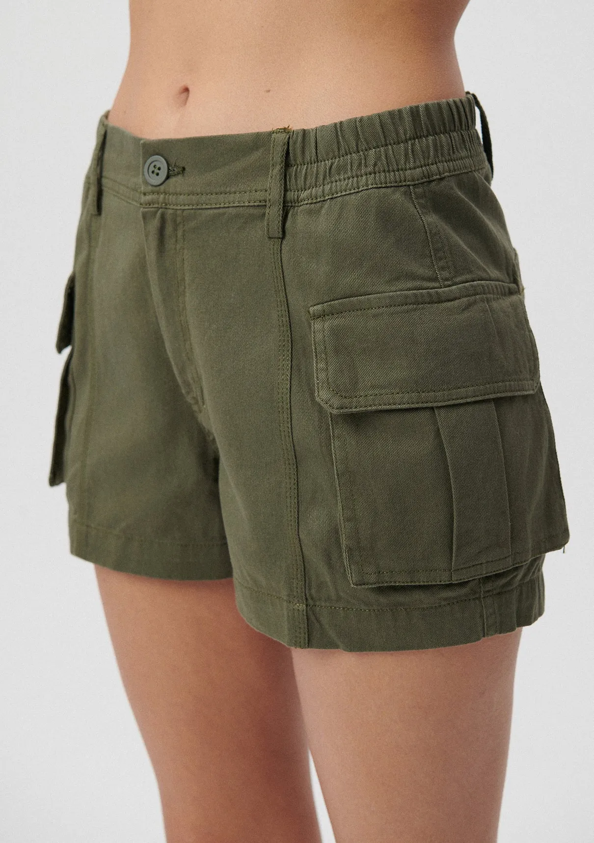 Green Cargo Shorts