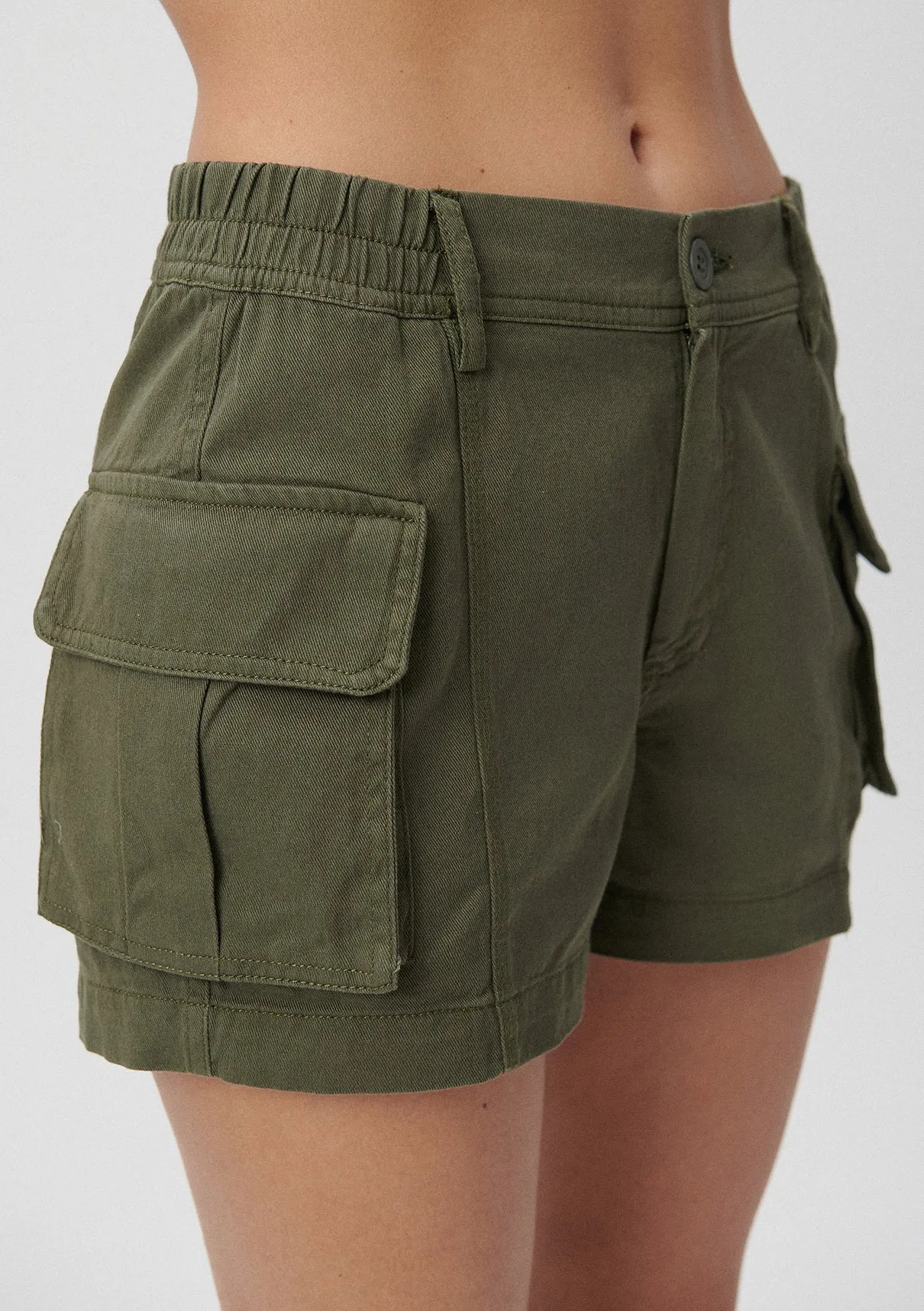 Green Cargo Shorts