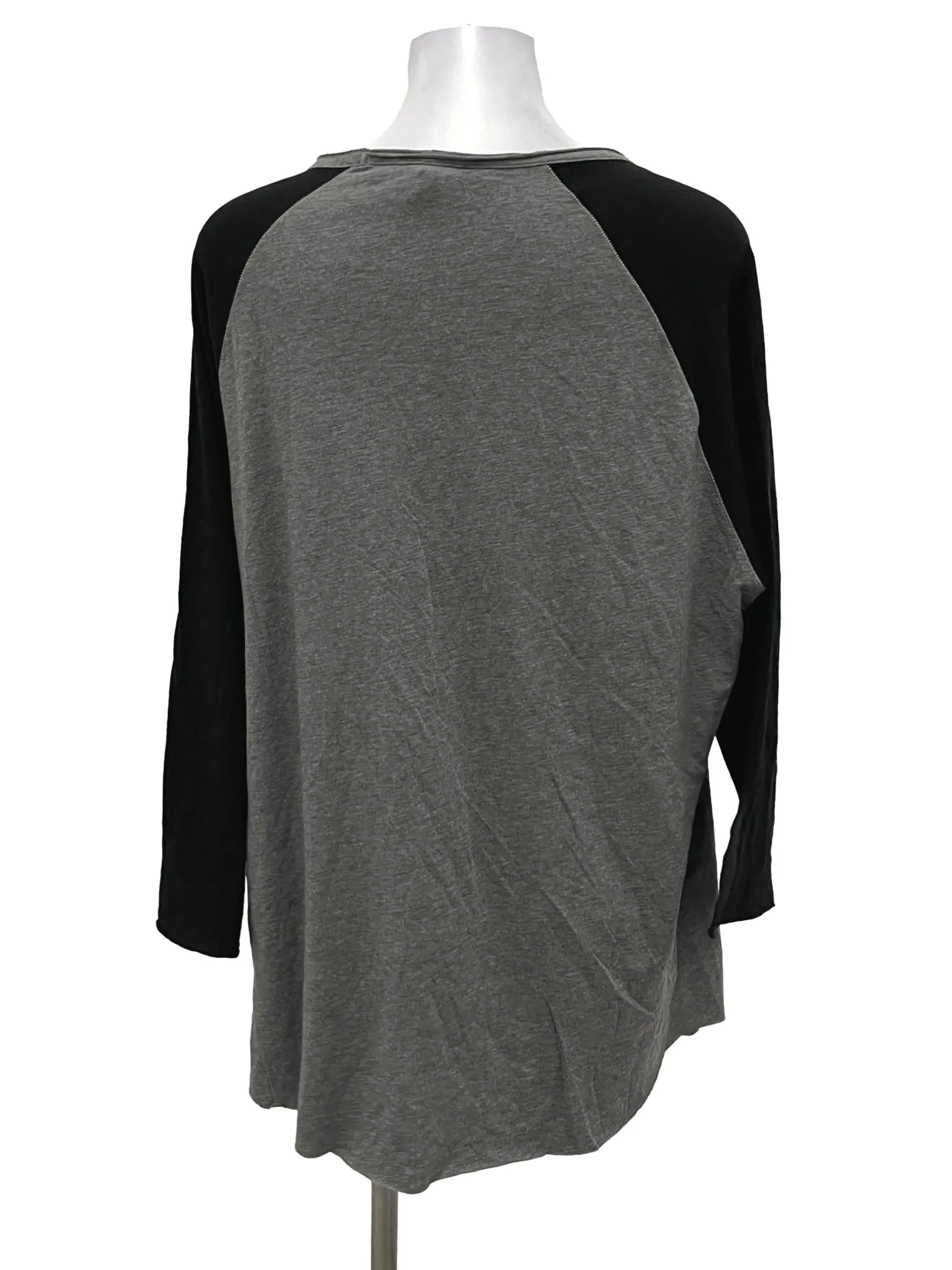 Grey Cali Mid Sleeve Top