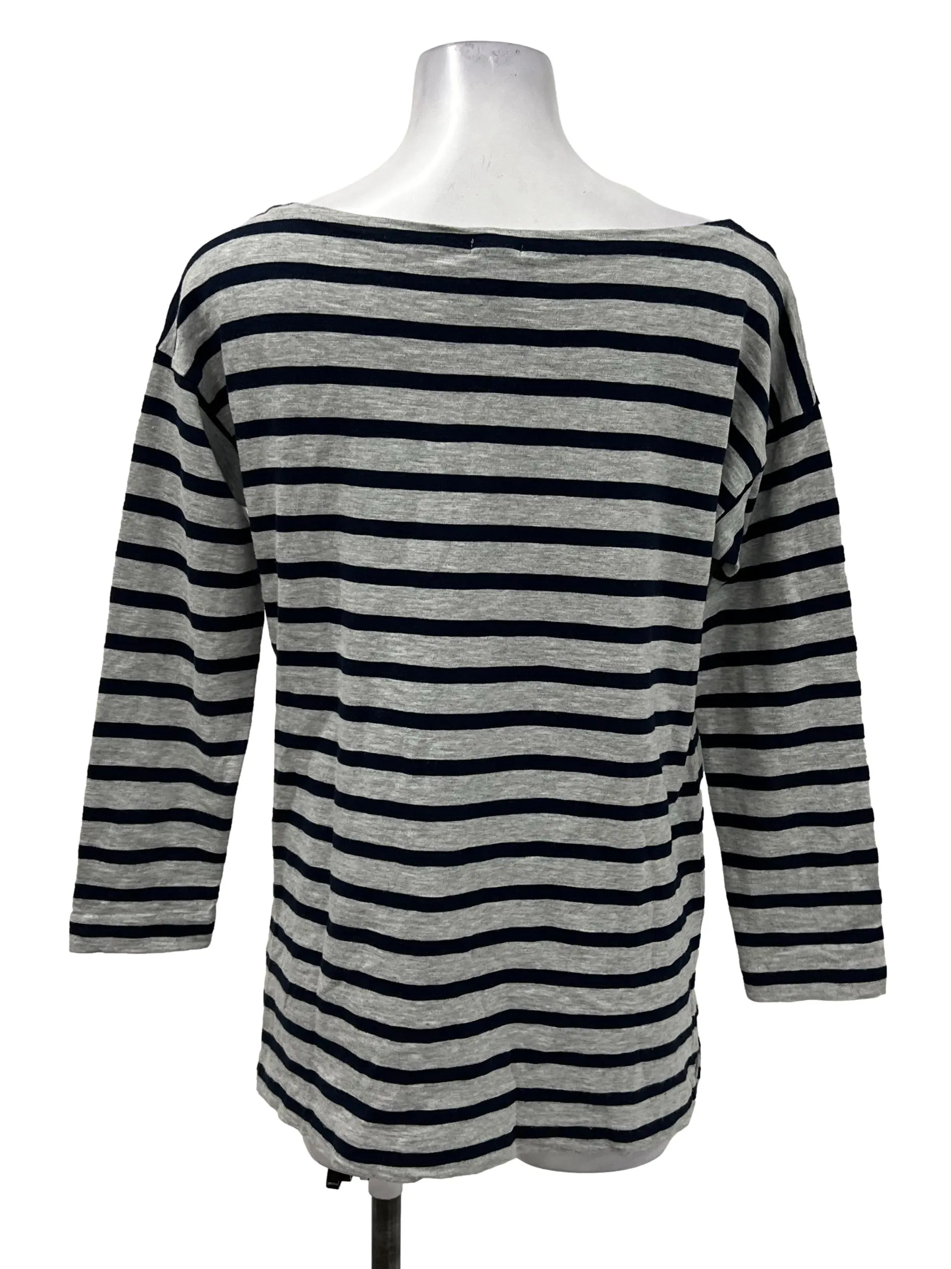 Grey Striped Blouse
