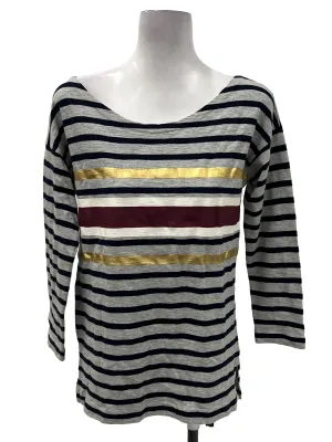 Grey Striped Blouse