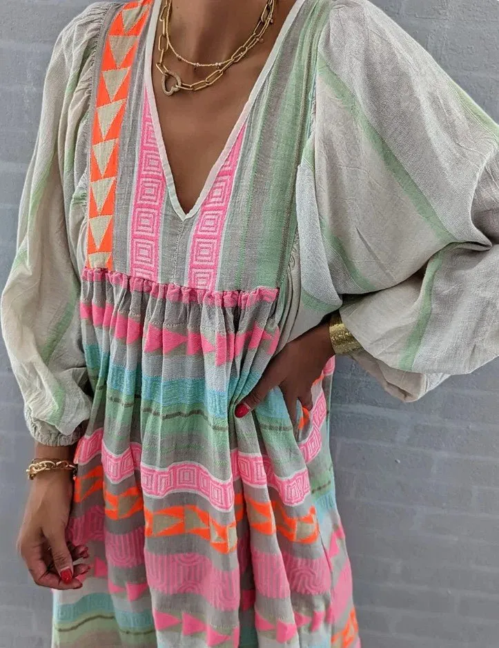 Hadley - Eye catching Vibrant Woman's Summer Dress