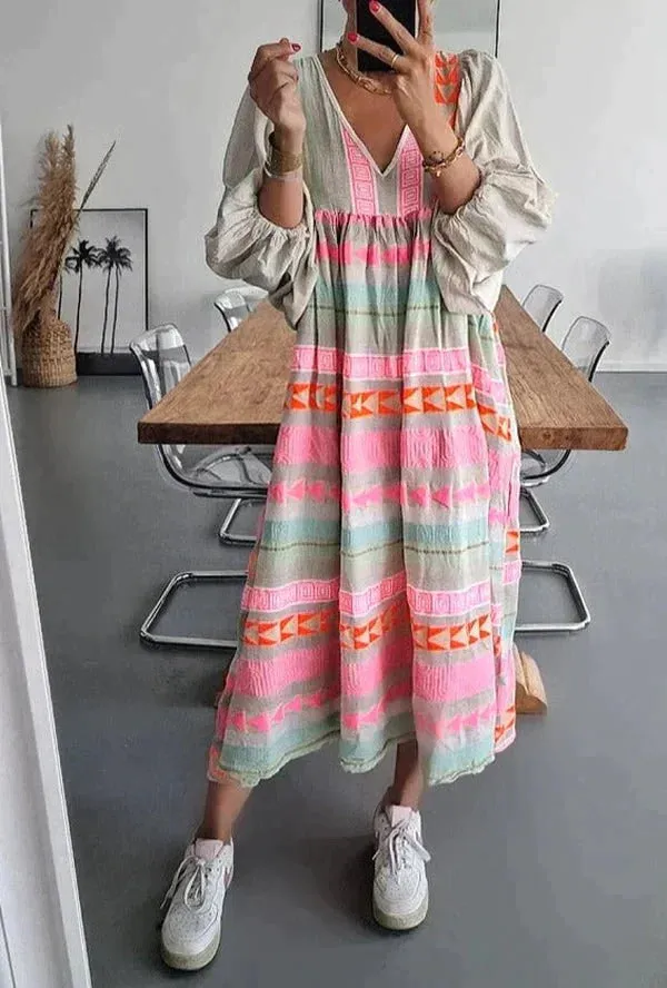 Hadley - Eye catching Vibrant Woman's Summer Dress
