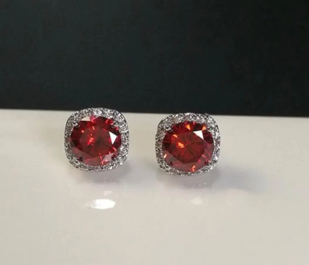 Halo Ear Studs | Green Ear Studs | Yellow Diamond Ear Studs | Red Diamonds Ear Studs | Green Diamond Ear Studs | Stud Earrings | Ear Studs