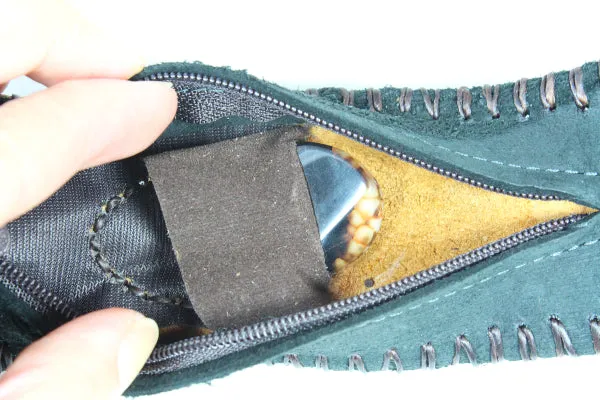 Handmade genuine leather wallet bracelets/ cuffs with gemstone (6 pack/ $ 17ea.)
