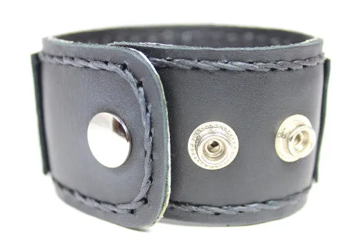 Handmade genuine leather wallet bracelets/ cuffs woven style