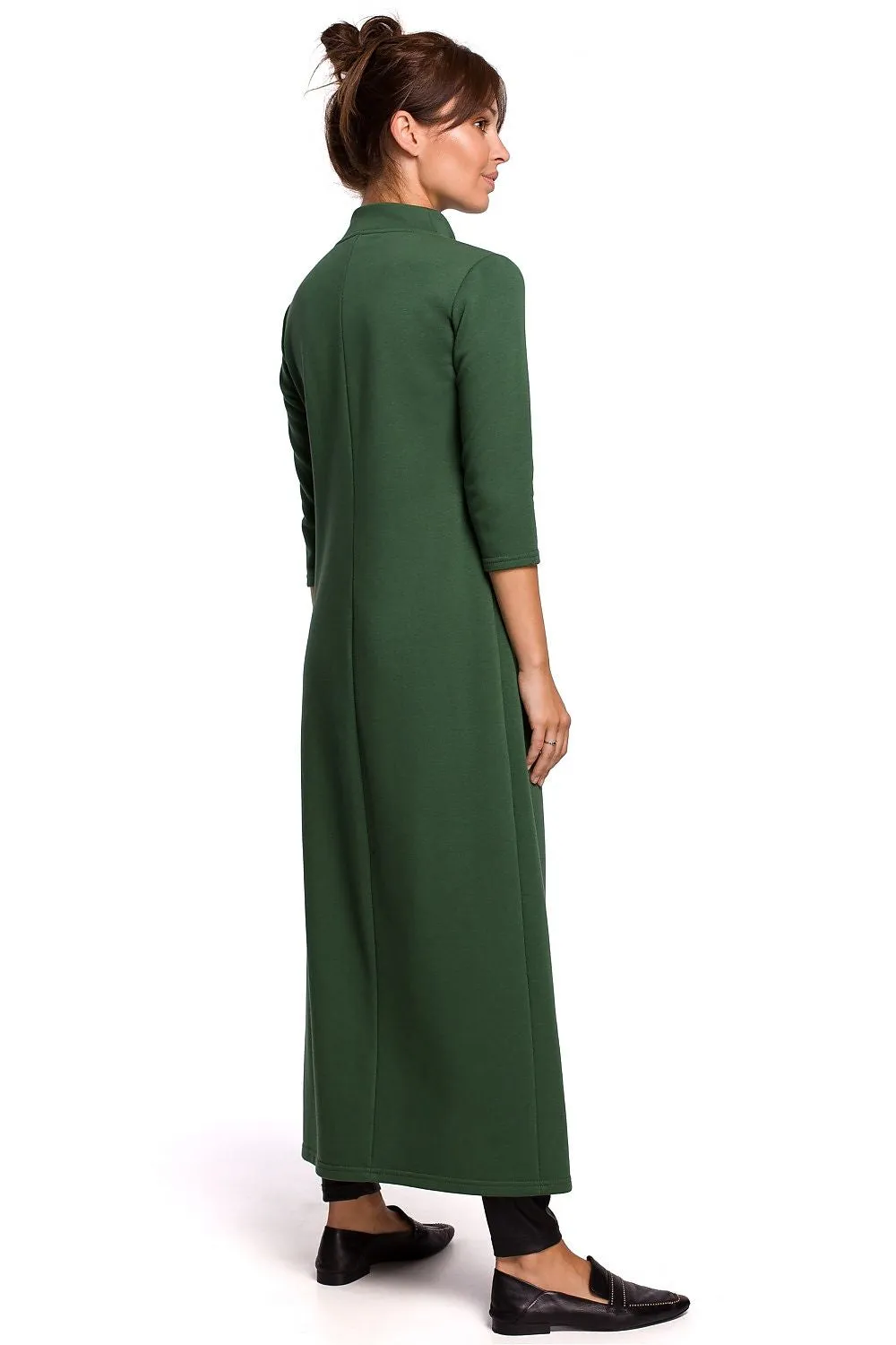 High-Collared Asymmetric Tunic Top