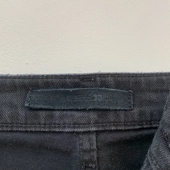 HIGH RISE BLACK DENIM DISTRESSED SHORTS by‎ Joe’sJeans