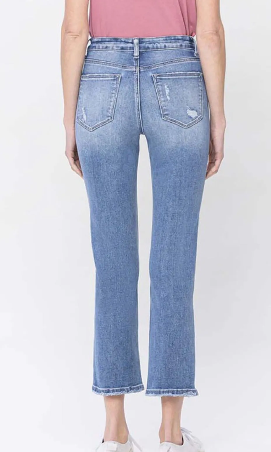 High Rise Slim Straight Jeans