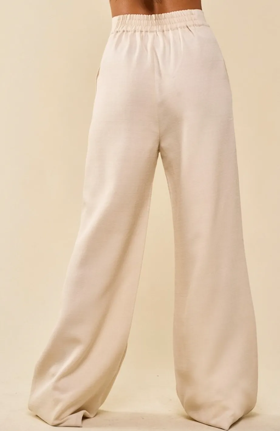 High Waisted Flare Trousers