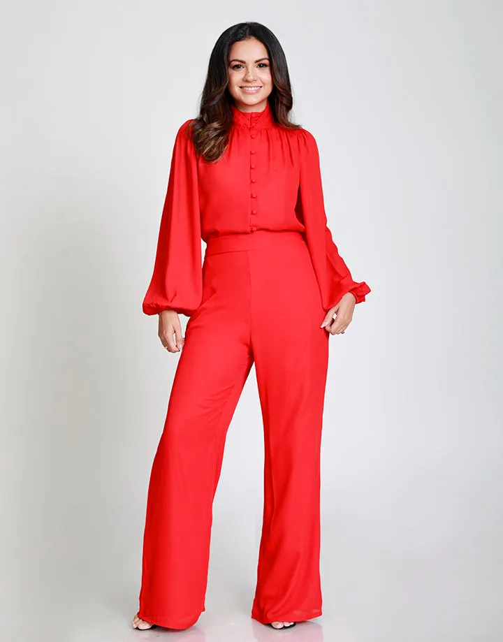 High Waisted Georgette Pant