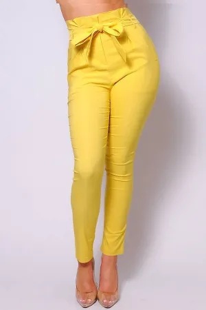 HIGH WAISTED PLEATED & BELTED FITTED