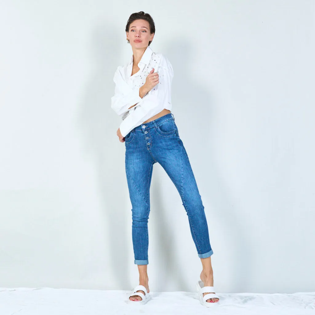 High-Waisted Skinny Jeans