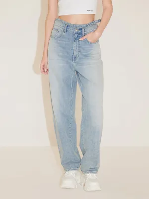 High Waisted Straight Leg Jeans