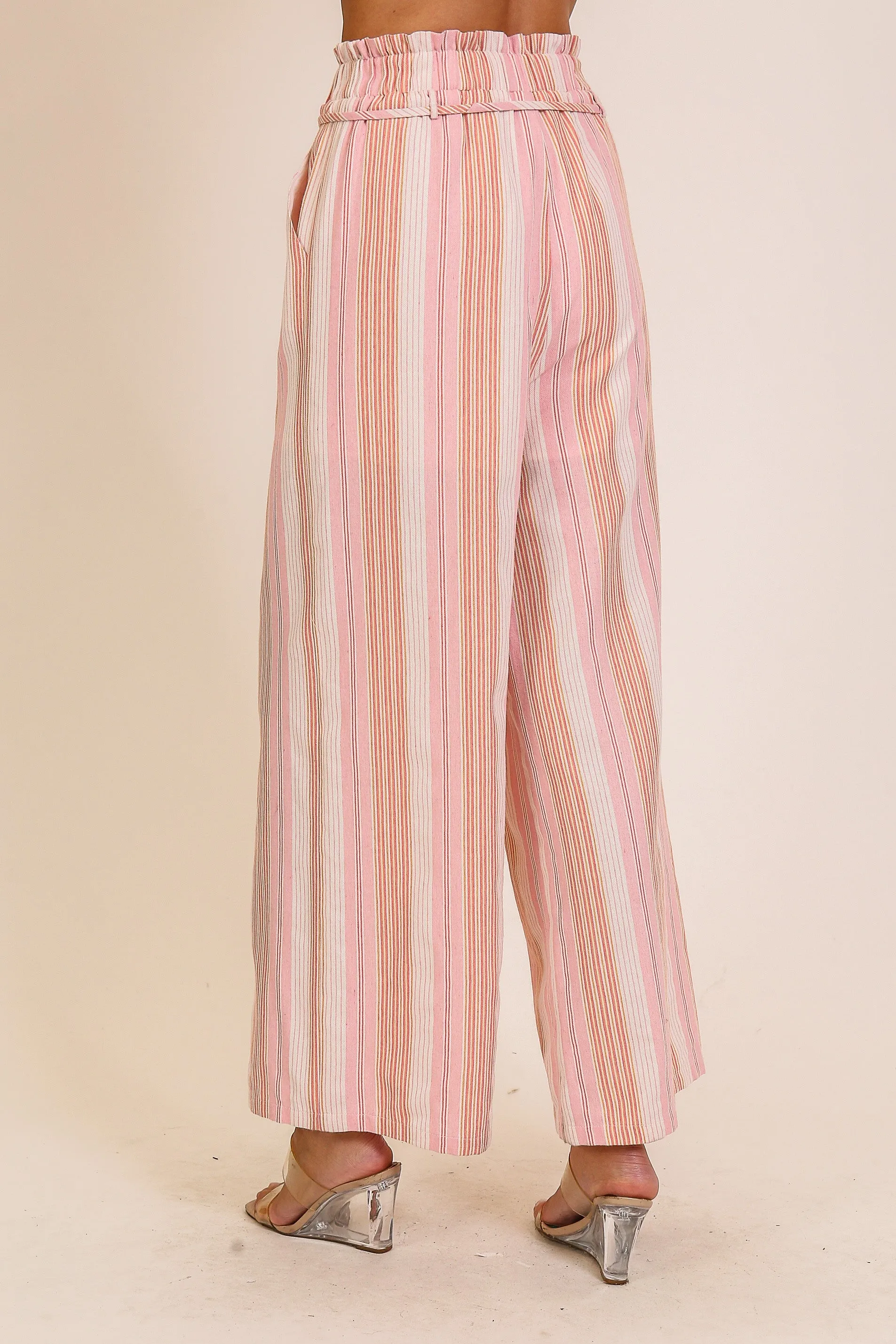 High Waisted Striped Pants
