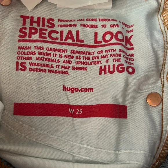 Hugo NWT denim shorts women’s 26 button fly