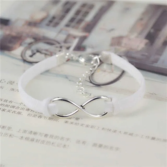 Infinity Leather bracelets Jewelry Women