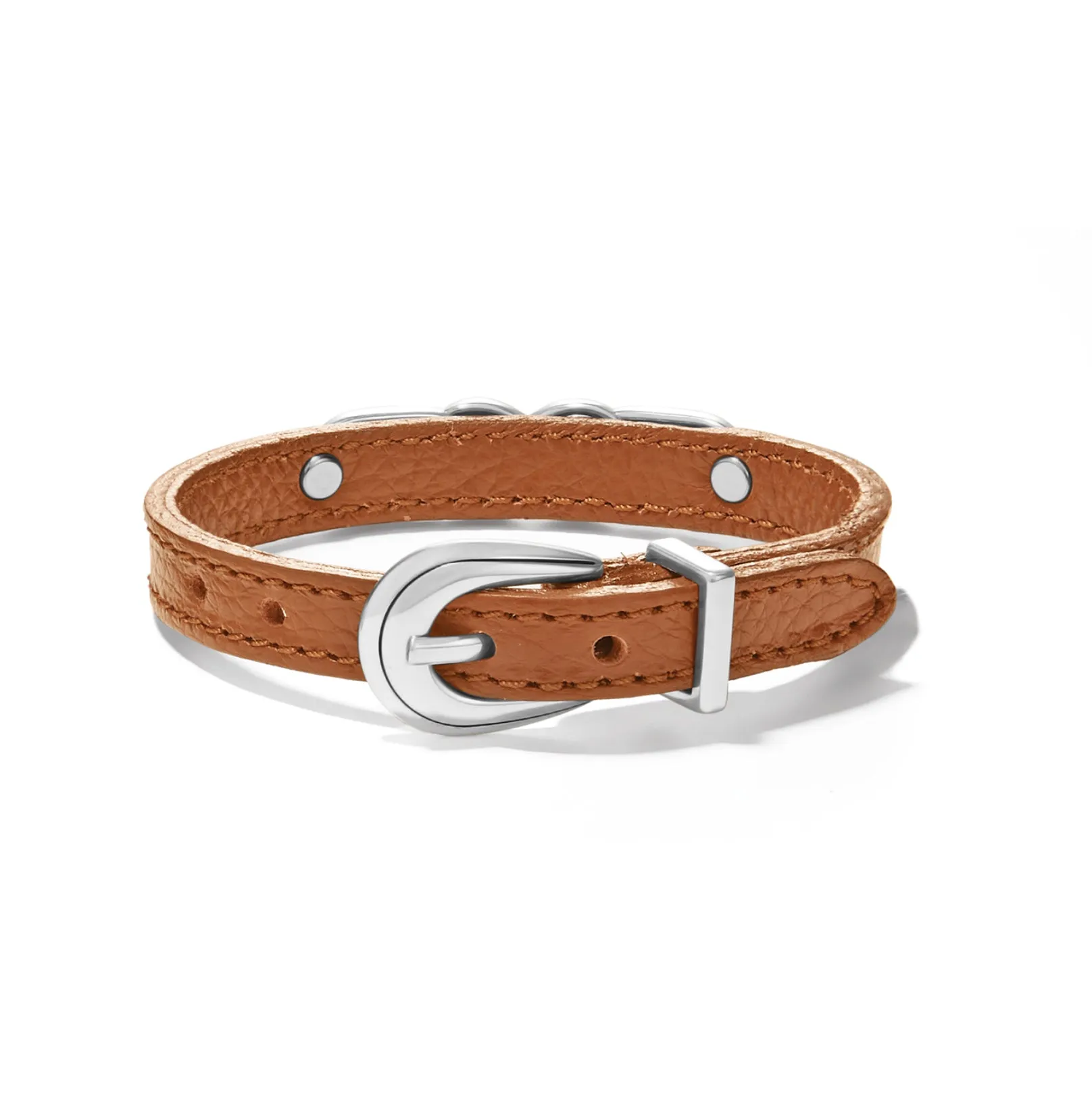 Interlok Braid Leather Bracelet - Bourbon