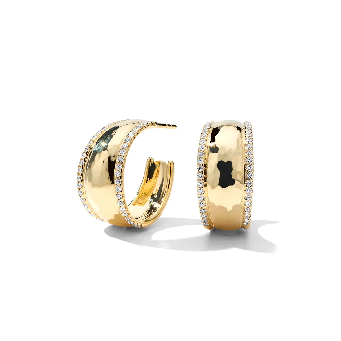 IPPOLITA Stardust 18K Yellow Gold Goddess Diamond Hoop Earrings