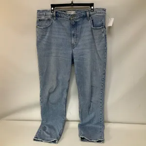 Jeans Straight By Abercrombie And Fitch In Blue Denim, Size: 16l