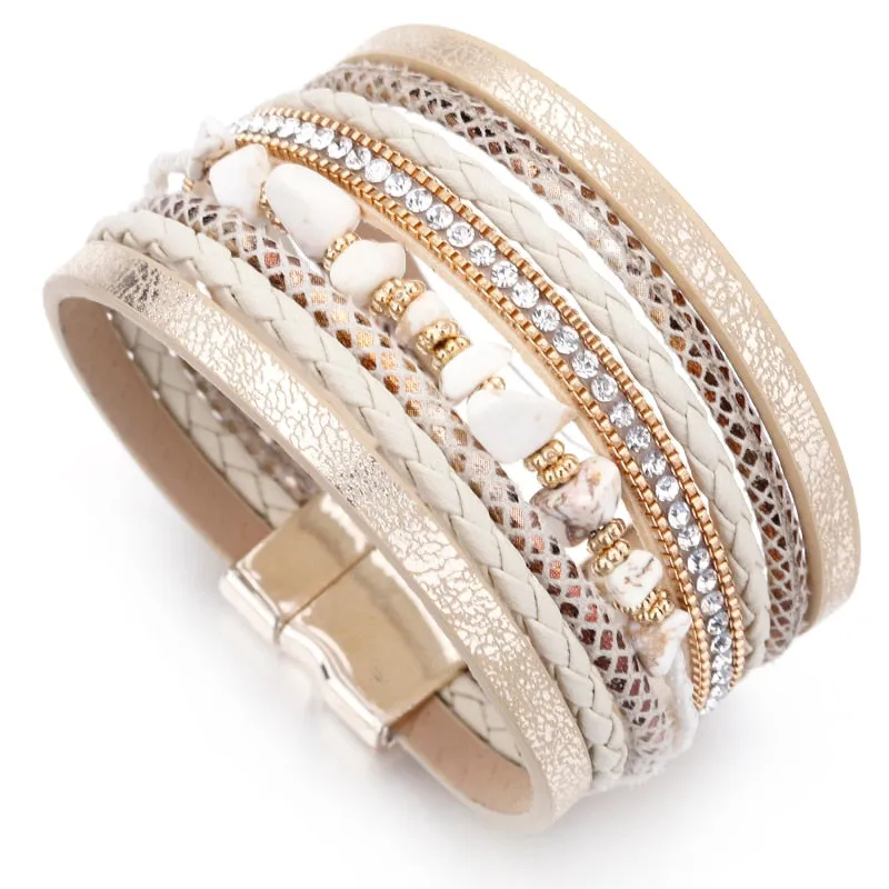 Jewellery - Natural Stone Leather Bracelets